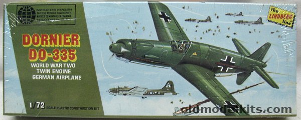 Lindberg 1/72 Dornier Do-335 Arrow, 471 plastic model kit